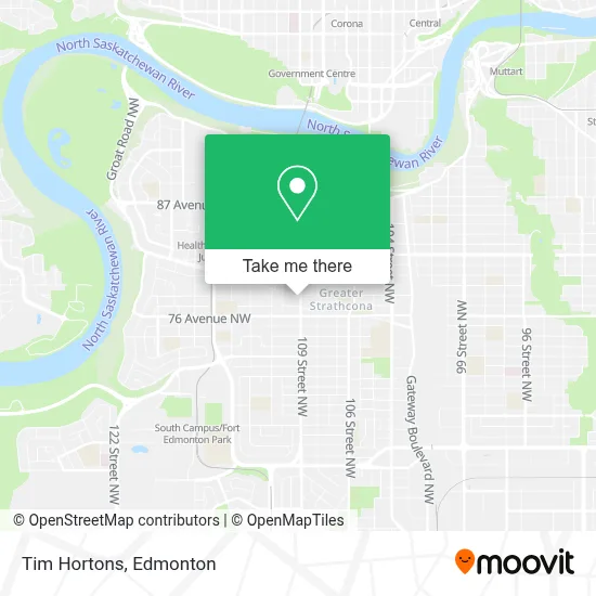 Tim Hortons map