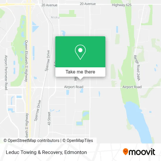 Leduc Towing & Recovery map