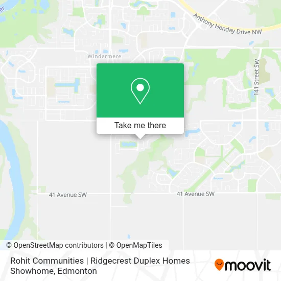 Rohit Communities | Ridgecrest Duplex Homes Showhome map