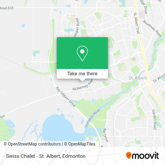 Swiss Chalet - St. Albert map