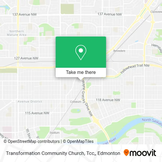 Transformation Community Church, Tcc, map