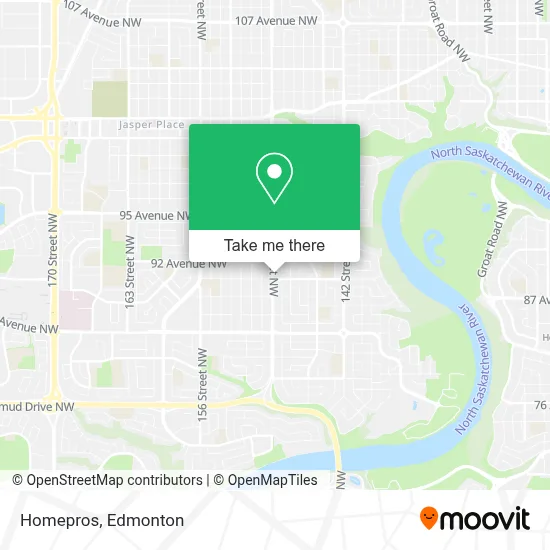 Homepros map
