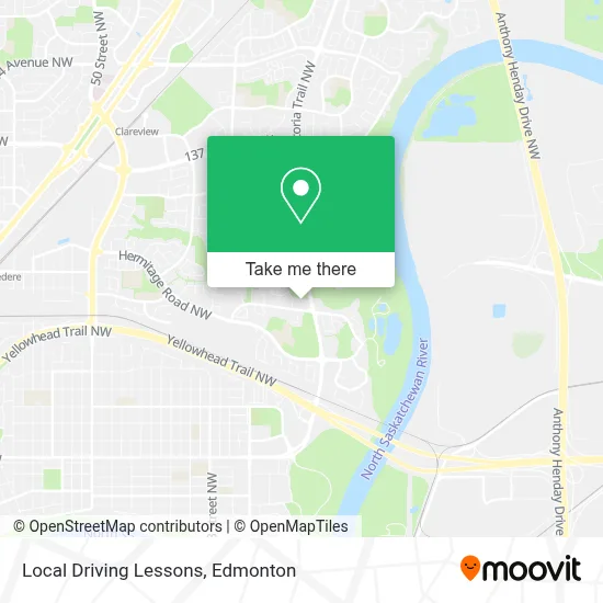 Local Driving Lessons map