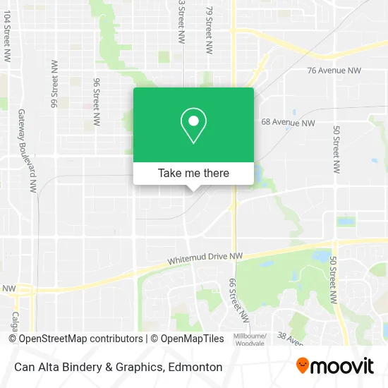 Can Alta Bindery & Graphics map