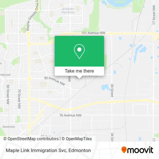 Maple Link Immigration Svc map