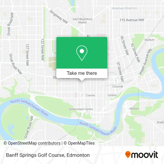 Banff Springs Golf Course map