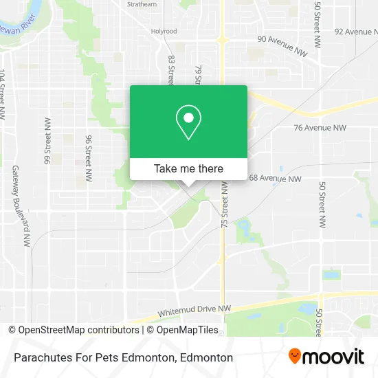 Parachutes For Pets Edmonton map