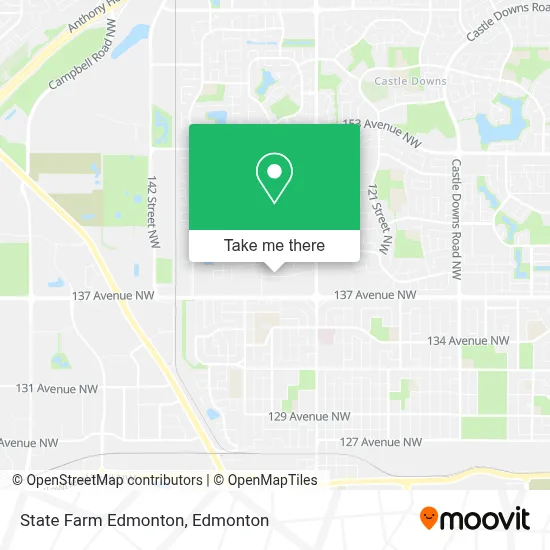 State Farm Edmonton map