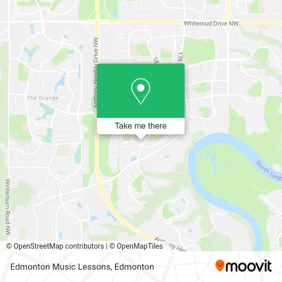 Edmonton Music Lessons map