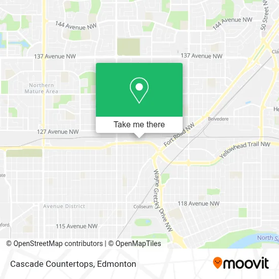 Cascade Countertops map
