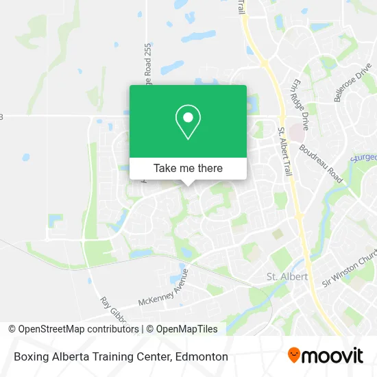 Boxing Alberta Training Center map