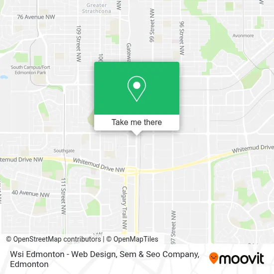 Wsi Edmonton - Web Design, Sem & Seo Company map