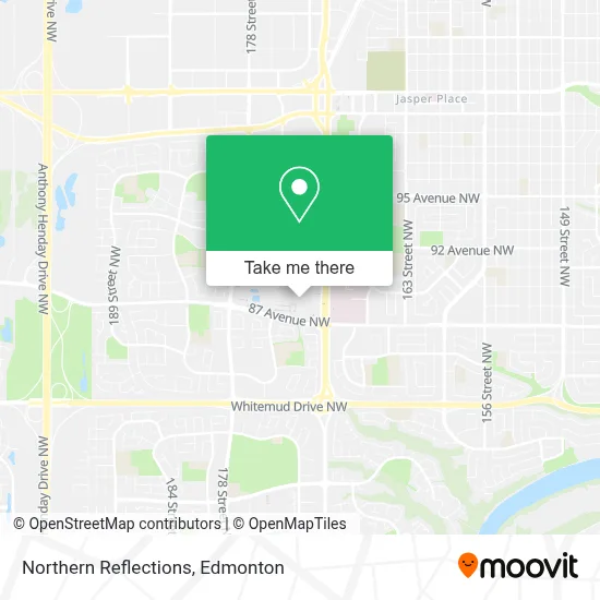 Northern Reflections map