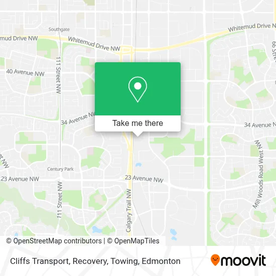Cliffs Transport, Recovery, Towing map
