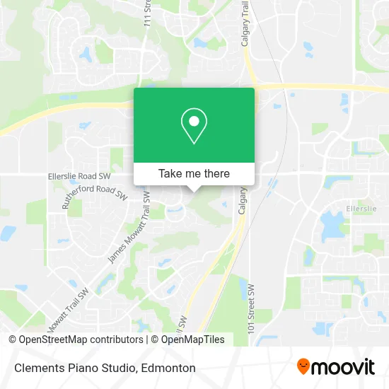 Clements Piano Studio map