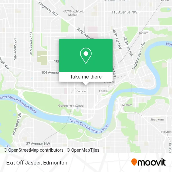 Exit Off Jasper map