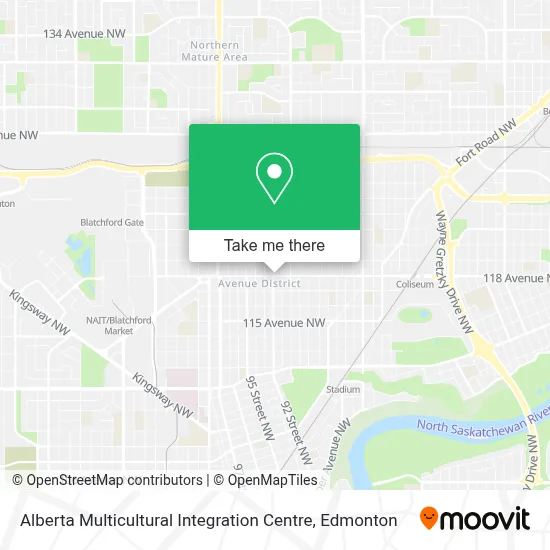 Alberta Multicultural Integration Centre map