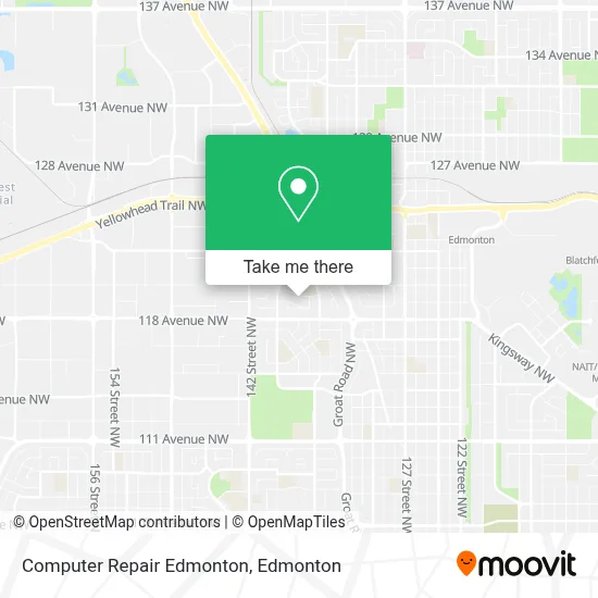 Computer Repair Edmonton map