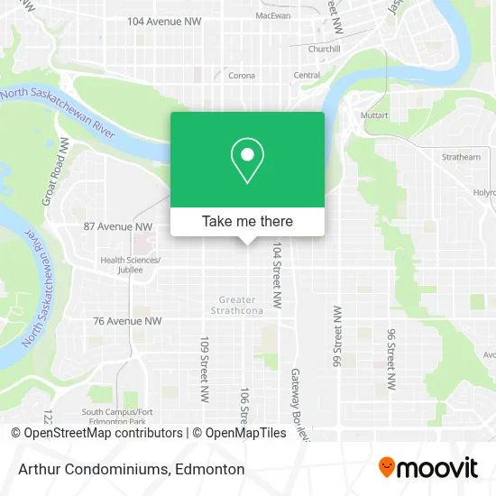 Arthur Condominiums map