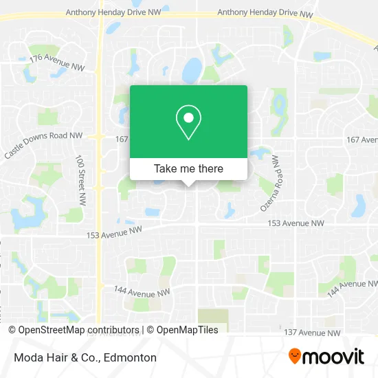 Moda Hair & Co. map