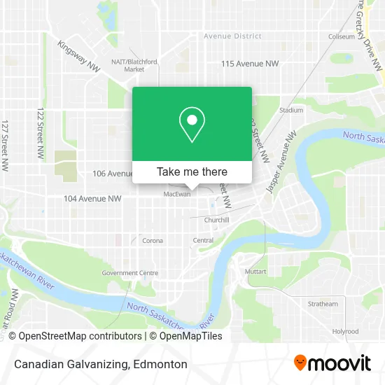 Canadian Galvanizing map