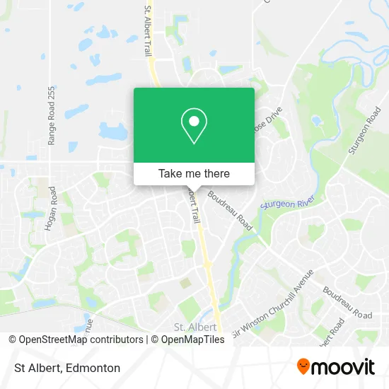 St Albert map