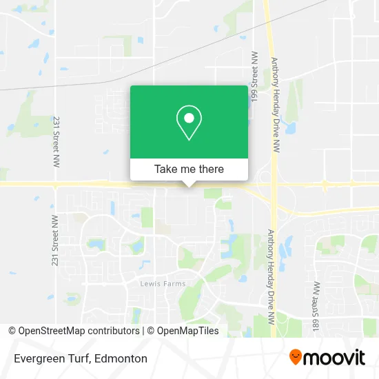 Evergreen Turf map