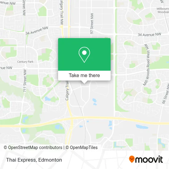 Thai Express map