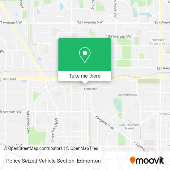 Police Seized Vehicle Section map