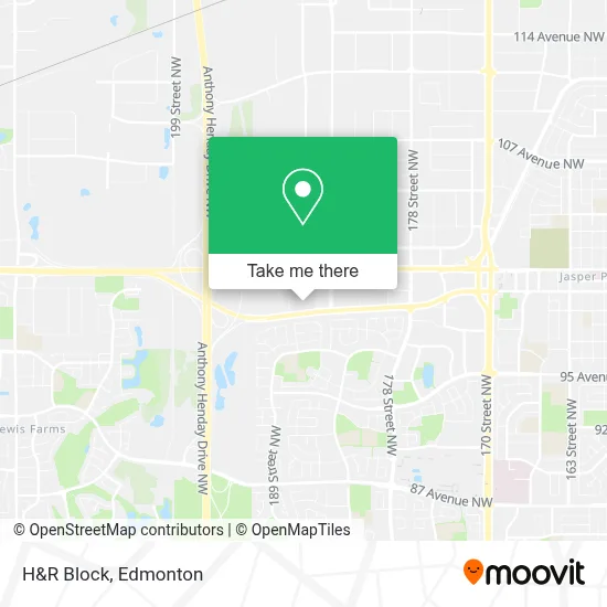 H&R Block map