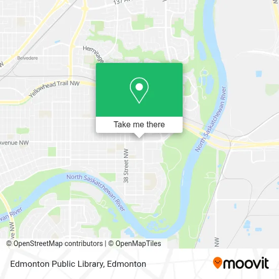Edmonton Public Library map