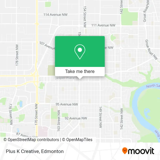 Plus K Creative map