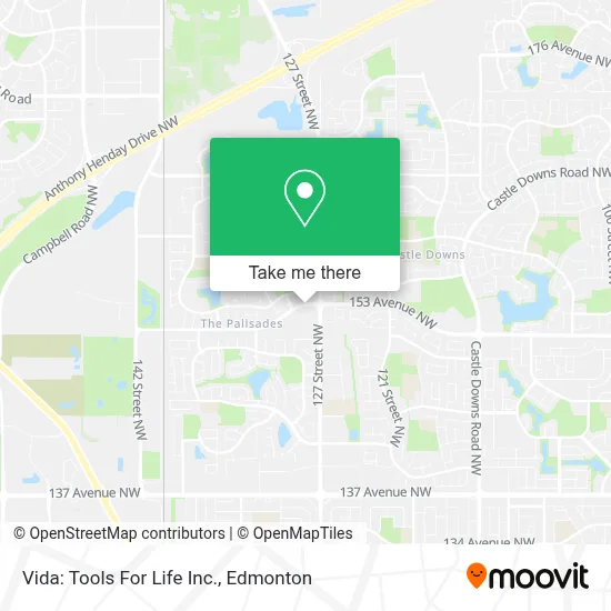 Vida: Tools For Life Inc. map