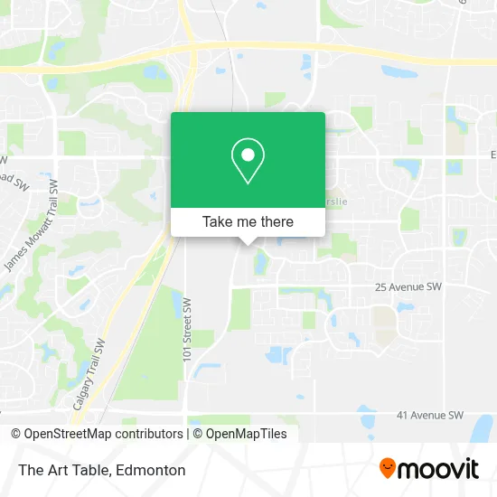 The Art Table map