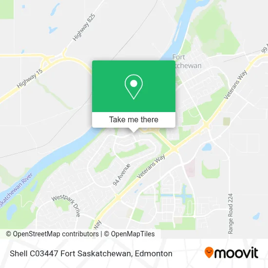 Shell C03447 Fort Saskatchewan map