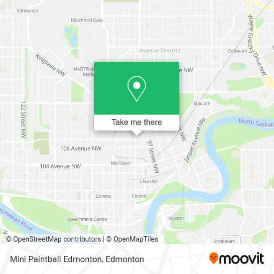 Mini Paintball Edmonton map