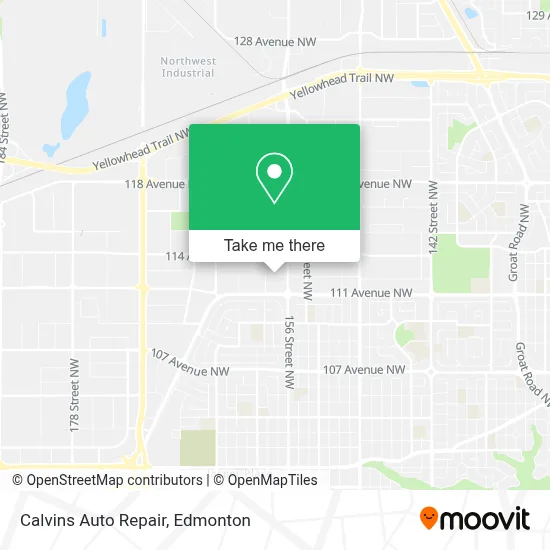 Calvins Auto Repair map