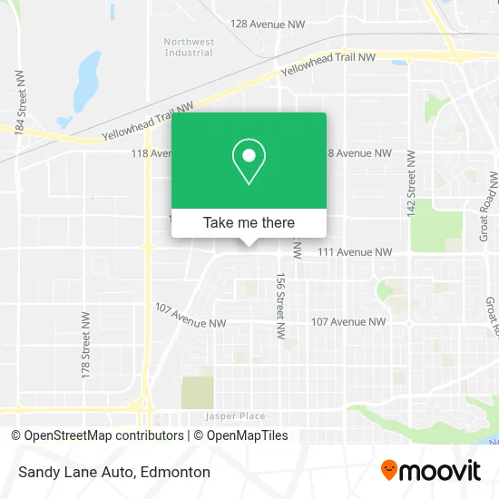 Sandy Lane Auto map