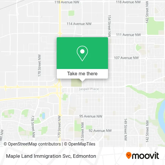 Maple Land Immigration Svc map