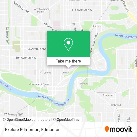 Explore Edmonton map