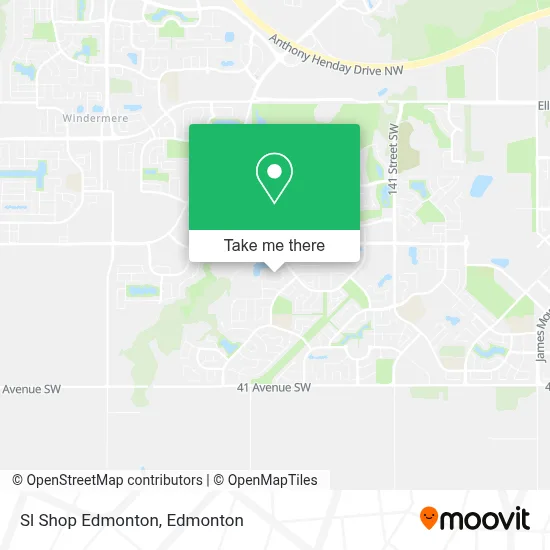 Sl Shop Edmonton map