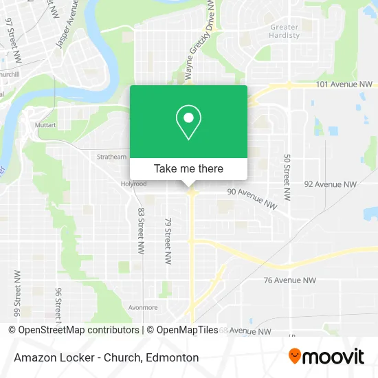 Amazon Locker - Church map