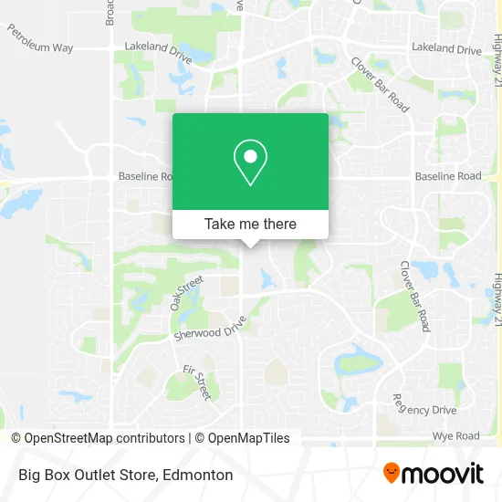 Big Box Outlet Store map