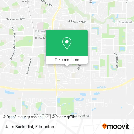 Jan's Bucketlist map