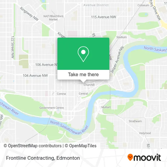 Frontline Contracting map
