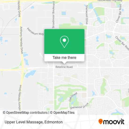Upper Level Massage map