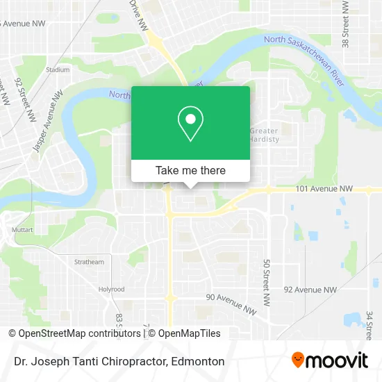 Dr. Joseph Tanti Chiropractor map