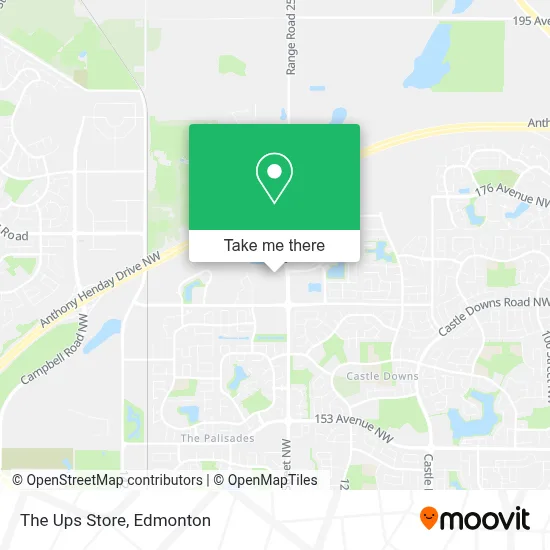The Ups Store map
