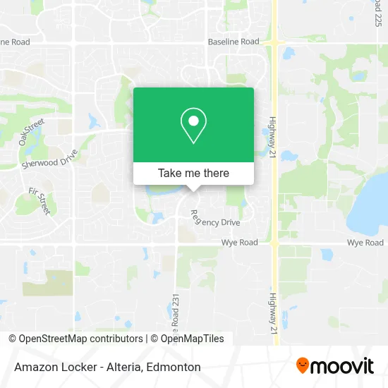 Amazon Locker - Alteria map