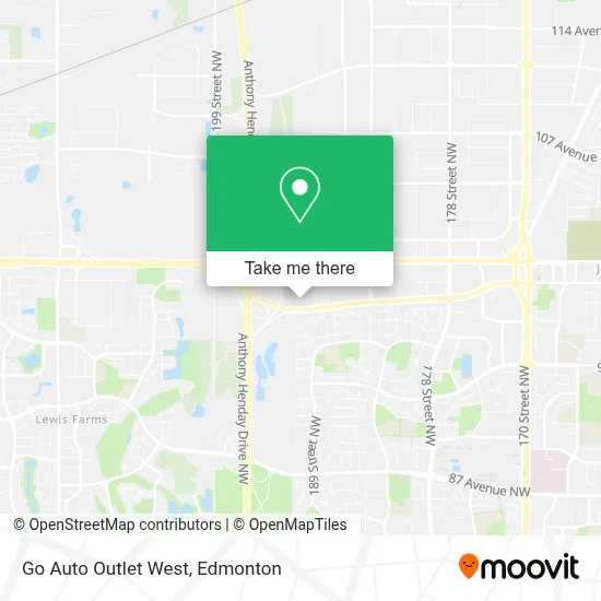 Go Auto Outlet West map
